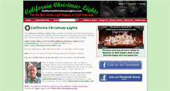 Desktop Screenshot of californiachristmaslights.com